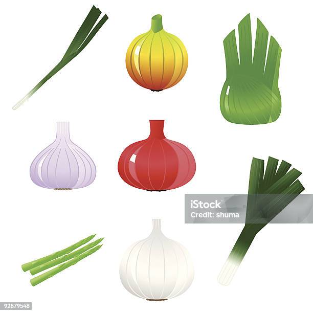 Gemüse Iconset Stock Vektor Art und mehr Bilder von Europäischer Abstammung - Europäischer Abstammung, Farbbild, Fenchel