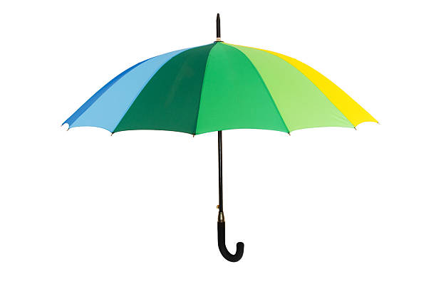 istock Colourful umbrella isolated on the white background 92879639