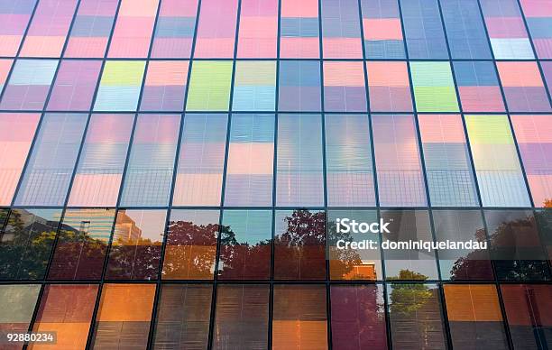 City Reflection In Windows Stock Photo - Download Image Now - Abstract, Architecture, Backgrounds