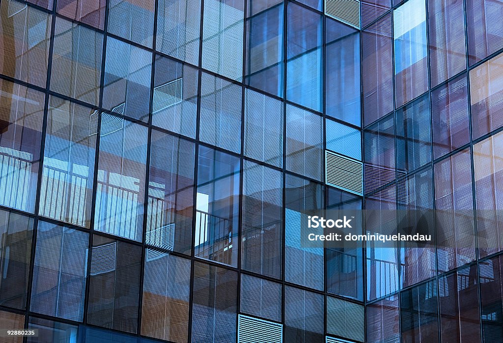 Blau-Gebäude Reflexion - Lizenzfrei Abstrakt Stock-Foto