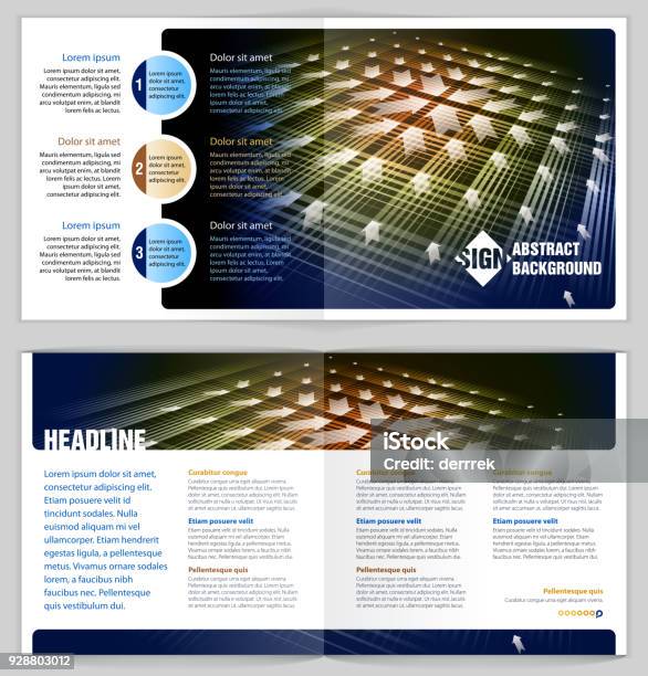 Leaflet Design Example Stock Illustration - Download Image Now ...