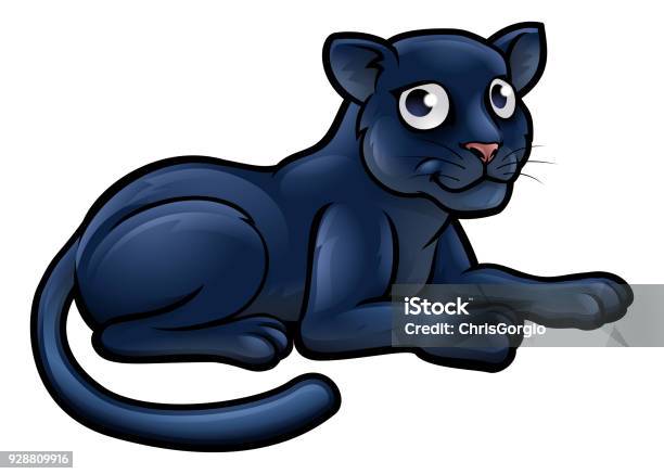 Ilustración de Personaje De Dibujos Animados De La Pantera Negra y más  Vectores Libres de Derechos de Puma - Felino salvaje - Puma - Felino salvaje,  Leopardo, Leopardo negro - iStock
