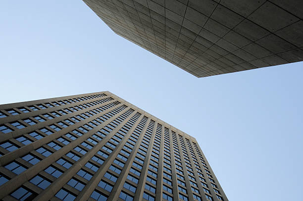 istock Office towers high in the sky diagonal composition. 92881385