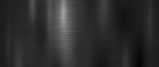 schwarz metall textur-hintergrund-vektor-illustration - glänzend stock-grafiken, -clipart, -cartoons und -symbole
