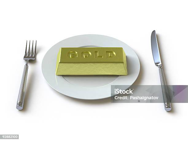 Gold Stockfoto und mehr Bilder von Barren - Geld und Finanzen - Barren - Geld und Finanzen, Teller, Gold - Edelmetall