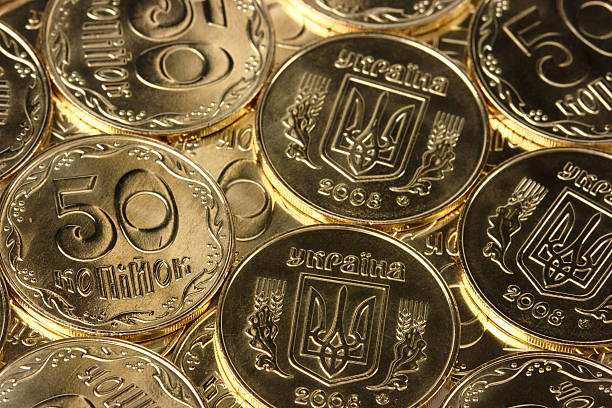 istock Closeup of a golden coins 92882154