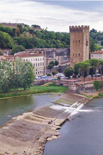 istock View of the river Arno from Zecca tower, Florence 928822810
