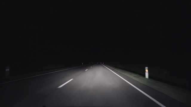 A trip on a night rural road