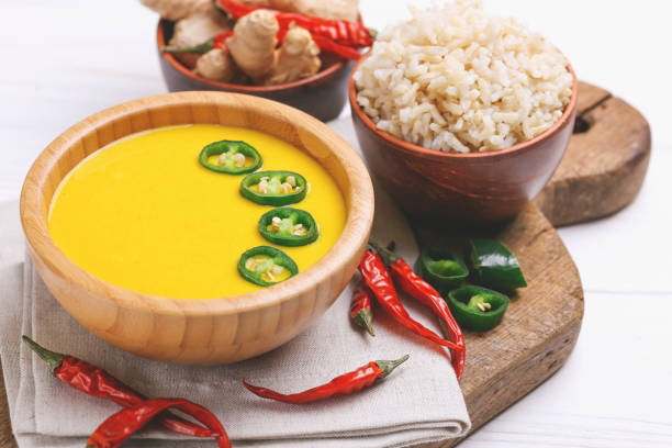 istock Vegetarian curry Gujarati Kadhi with chickpea and yogurt 928832180