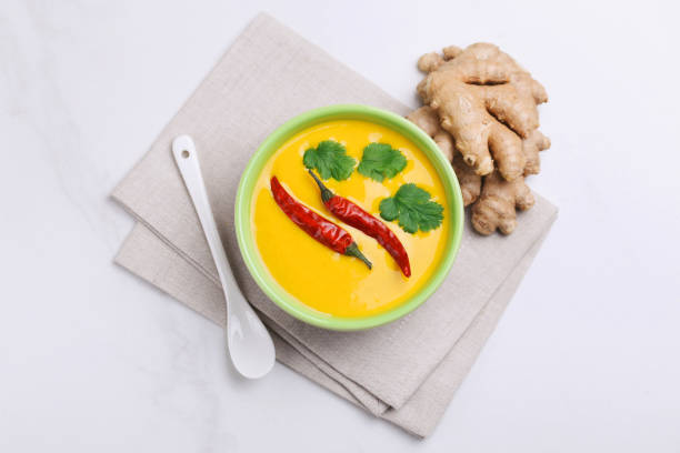istock Vegetarian curry Gujarati Kadhi with chickpea and yogurt 928832230