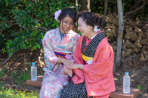 istock Japanese kimono women 928836210