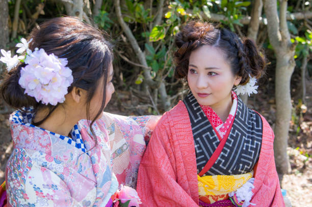 istock Japanese kimono women 928836218