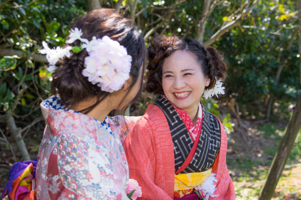 istock Japanese kimono women 928836246