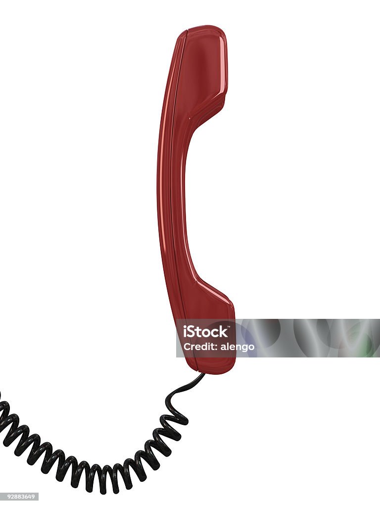 Auscultador de Telefone vermelho - Royalty-free Auscultador de Telefone Foto de stock