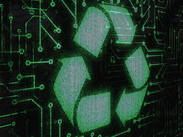 Recycle symbol stock photo