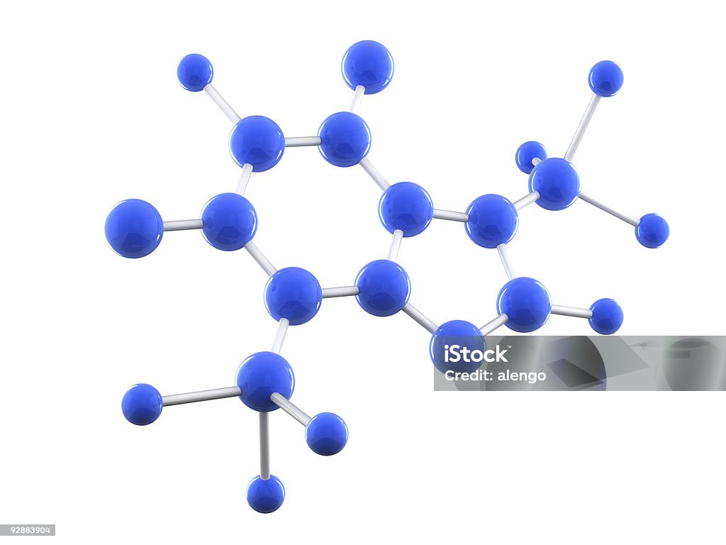 Molecular model  Molecule Stock Photo