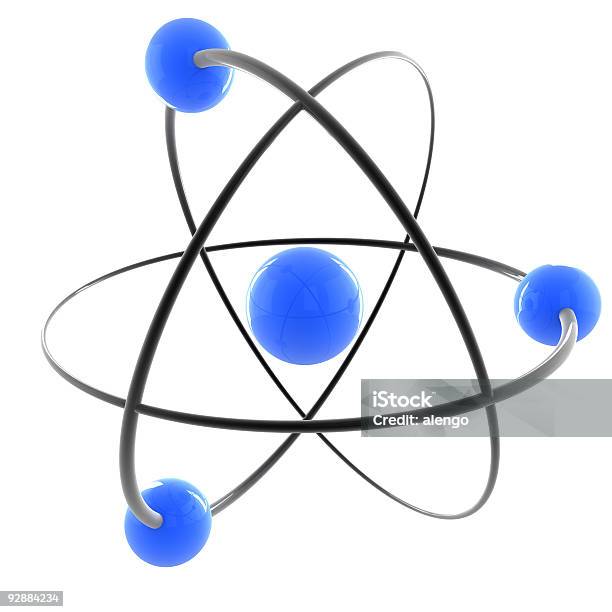 Atom Foto de stock y más banco de imágenes de Electrón - Electrón, Átomo, Física