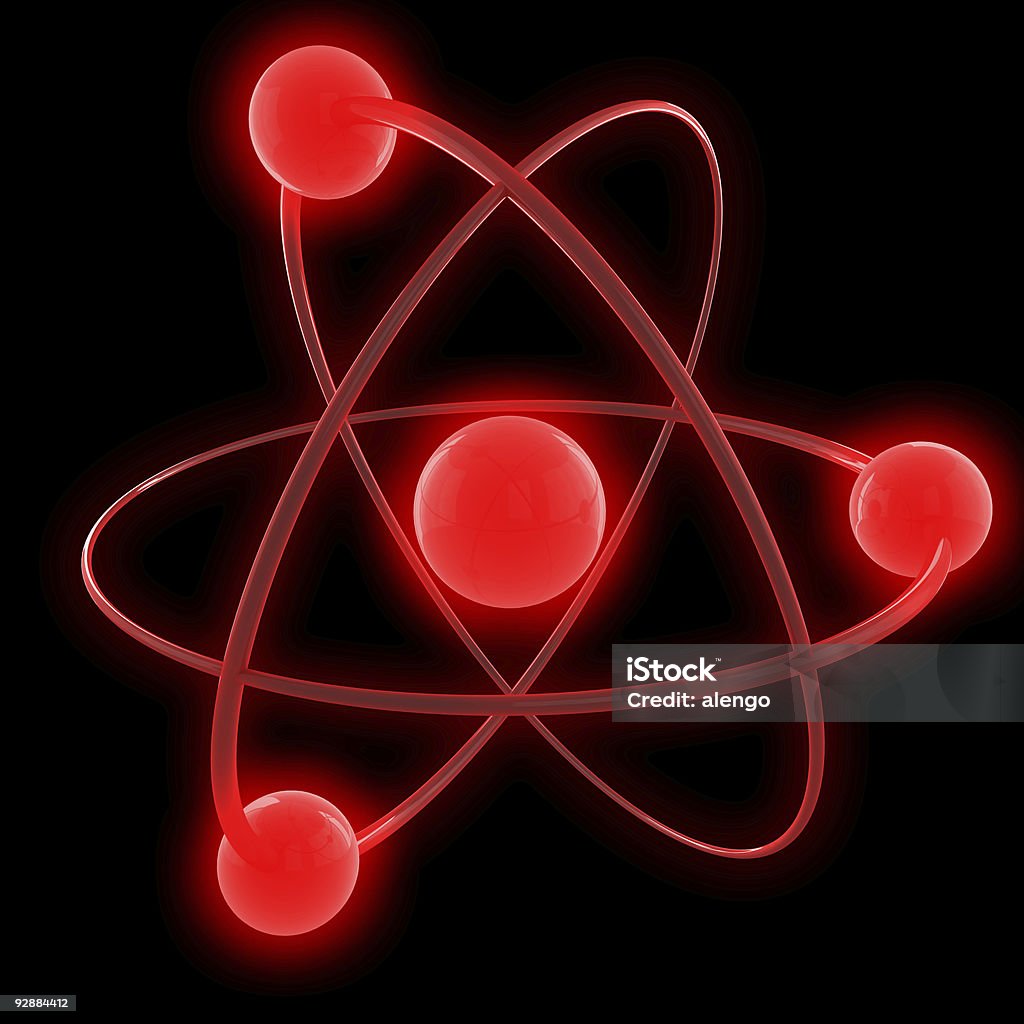 Atom - Foto de stock de Electrón libre de derechos