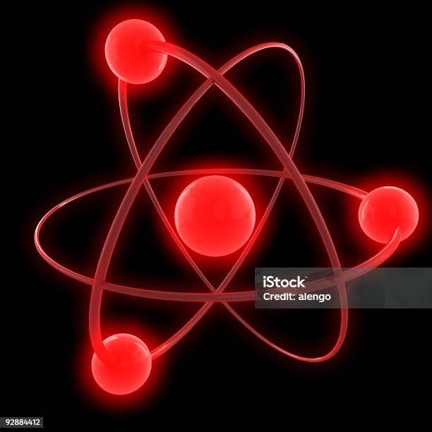 Átomo - Fotografias de stock e mais imagens de Eletrão - Eletrão, Ciência, Computação Gráfica