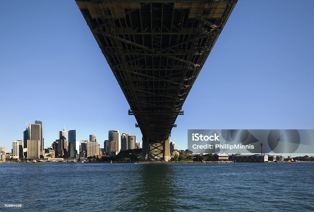 Il Sydney Harbour Bridge e CBD - Foto stock royalty-free di Acciaio