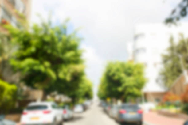 istock Abstract blurred background. Blurred road with car running 928849612