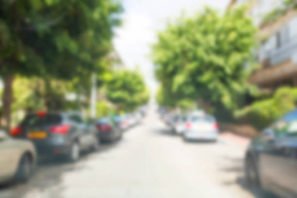 istock Abstract blurred background. Blurred road with car running. 928849674