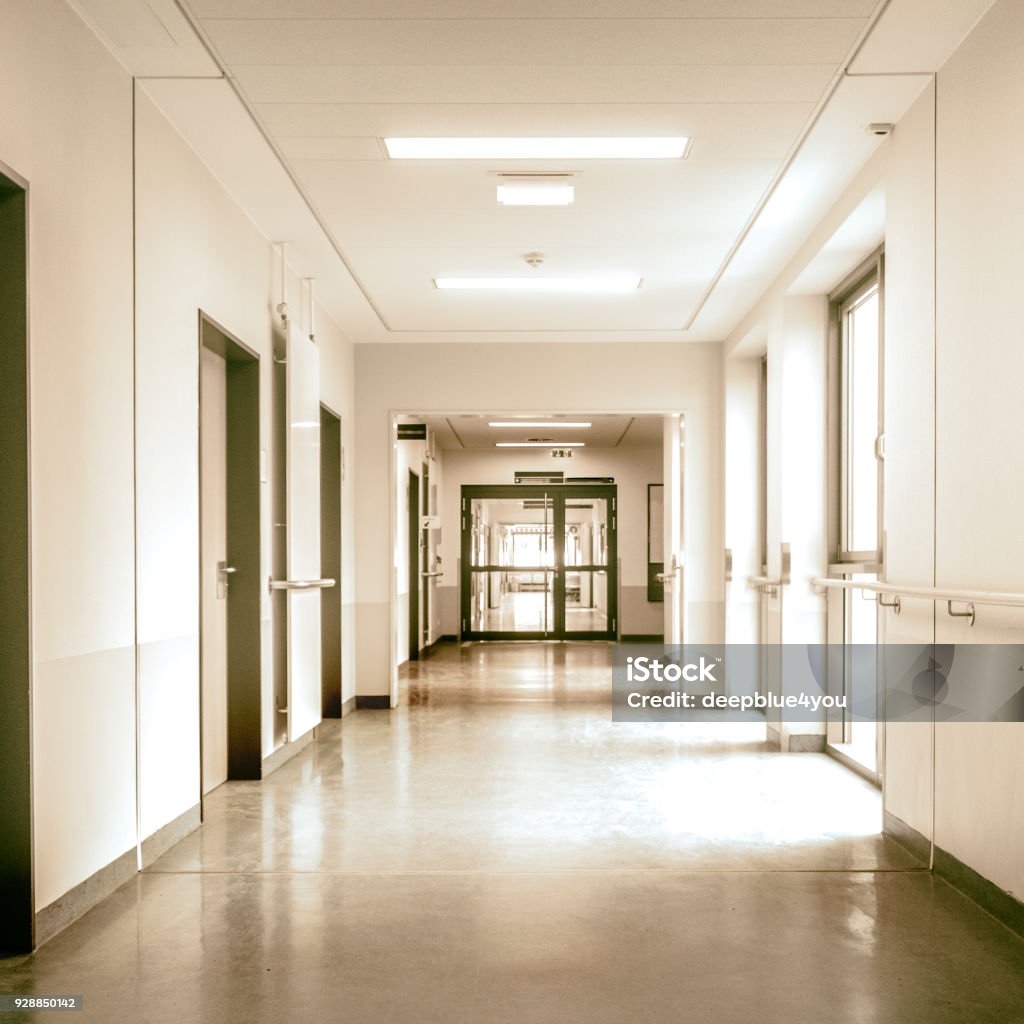 Hospital corridor Hospital Stock Photo
