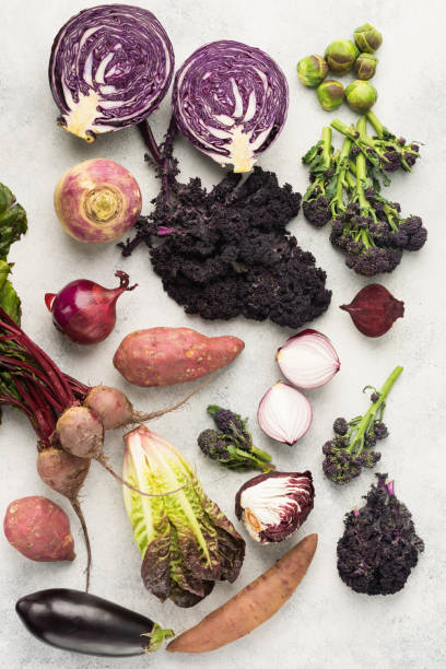 istock Vegetables background in purple, green and dark red 928855162