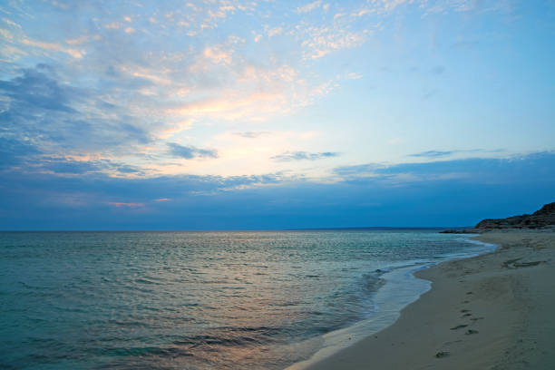 On the shore of the Caspian Sea.