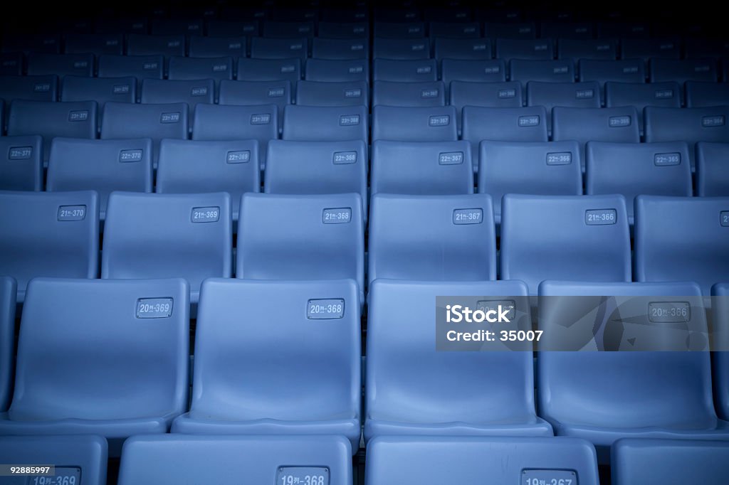 Stadio tribune posti - Foto stock royalty-free di Blu