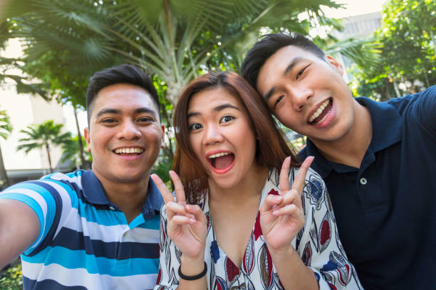 istock Happy selfie with friends 928866902