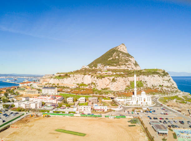 istock Famous Gibraltar rock on overseas british territory, Iberian Peninsula 928867254