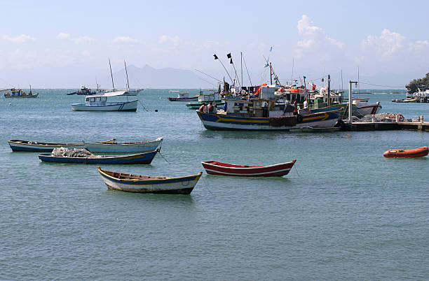 istock Colorful boats in the harbor (Buzios, Brazil) 92886948