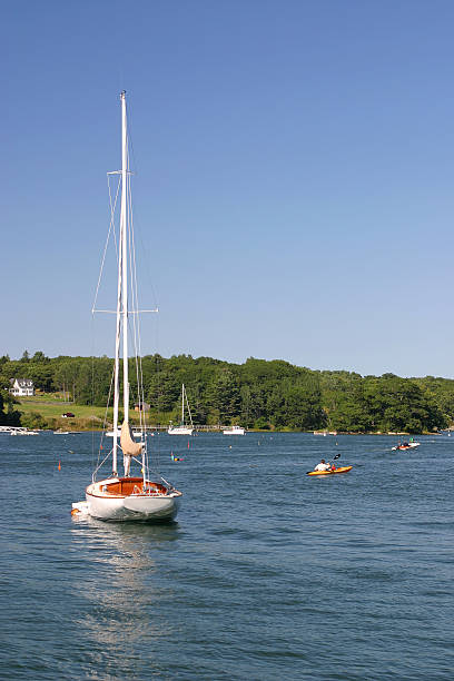 istock Sunny weekend in the Boothbay harbor 92887033