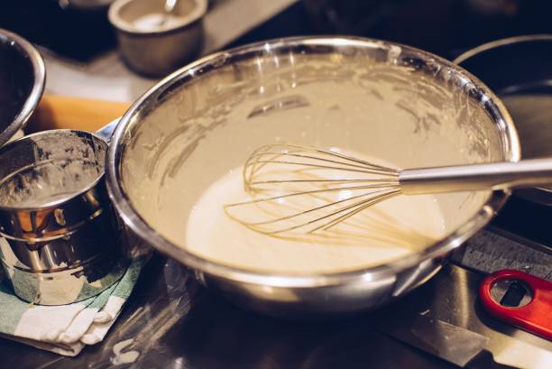 istock Metal bowl with raw dough 928870896