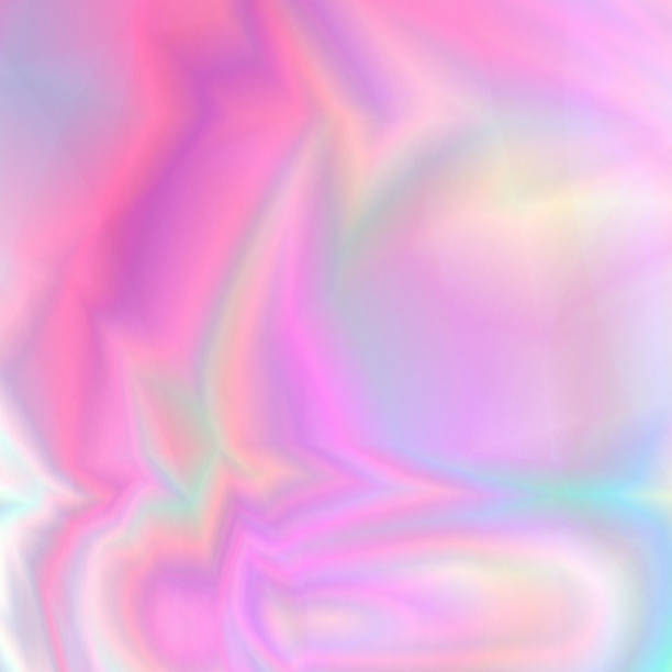 istock Abstract holographic background 80s - 90s, trendy colorful textu 928874248