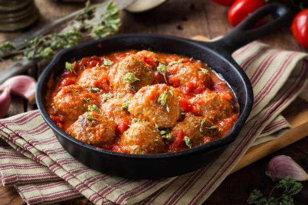 istock Beef meatballs in tomato sauce 928874382