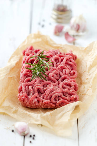 istock Beef mince on parchment paper 928874386