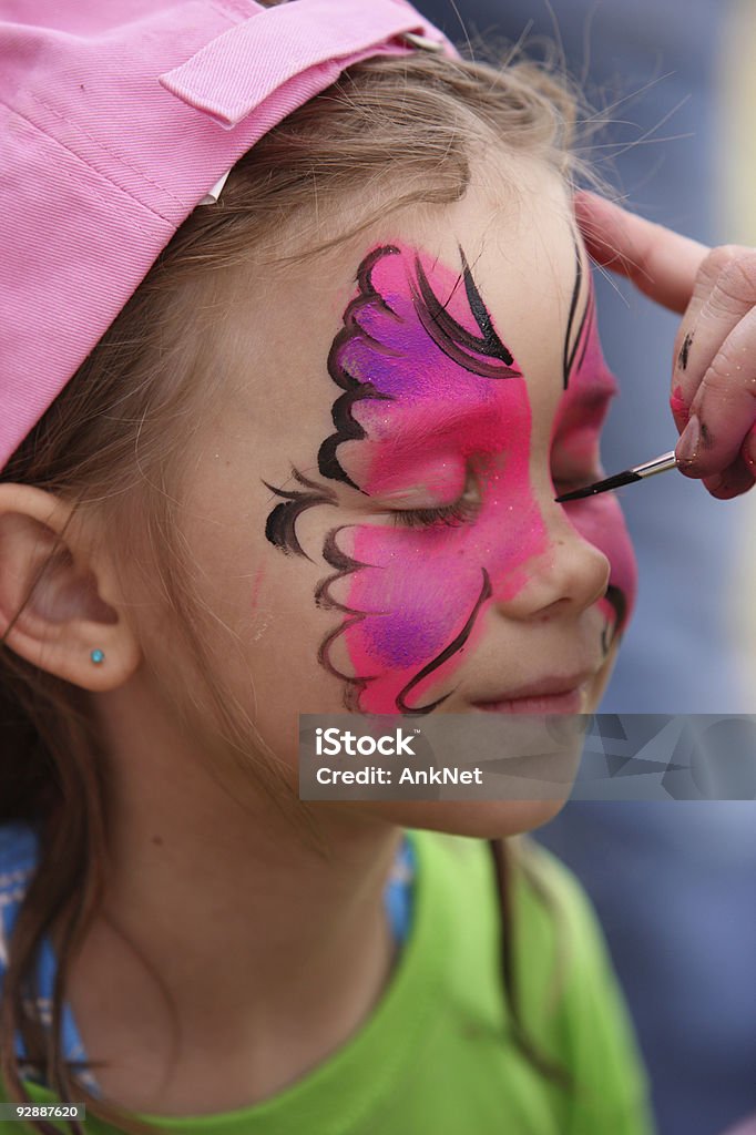 Face Painting At The Party Stock Photo - Download Image Now - Child, Face  Paint, Make-Up - iStock