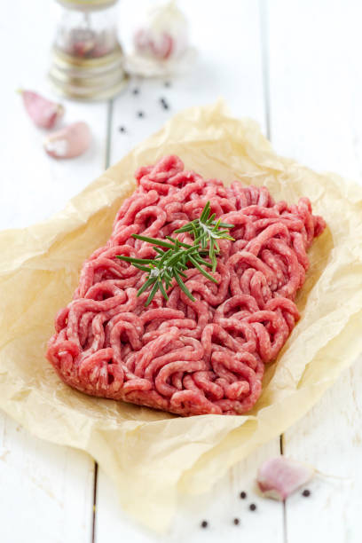 istock Beef mince on parchment paper 928876618