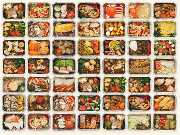 istock Set of take away food boxes at white background 928884638