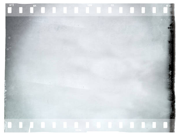 istock Vintage blue film strip frame with copy space. 928889622