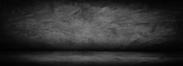 istock Horizontal black, dark and gray abstract  cement wall and studio room gradient background 928895024