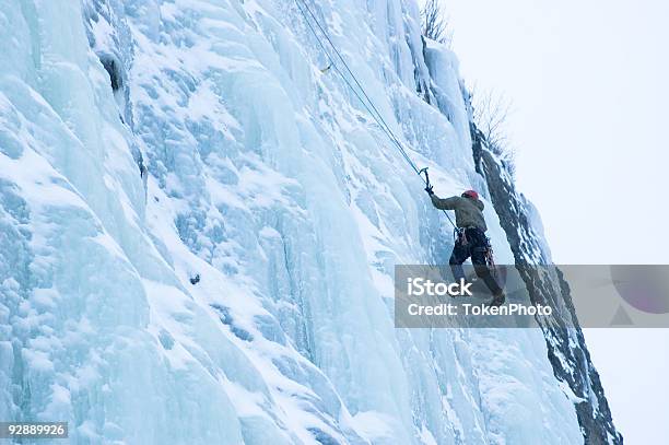 Ice Climbing Stock Photo - Download Image Now - Climbing, Color Image, Frozen