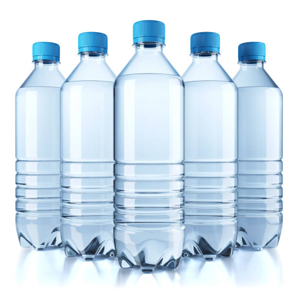 istock Group of plastic bottle with water isolated on white background. 928899414