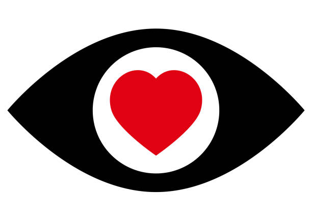 Eye love you icon - ilustração de arte vetorial