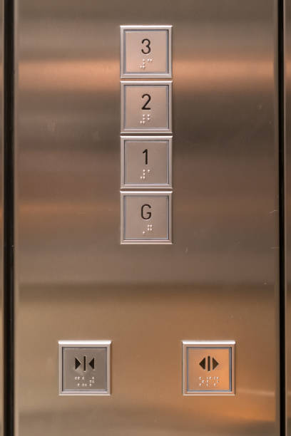 istock Braille Sign on Floor Button of Elevator 928902962