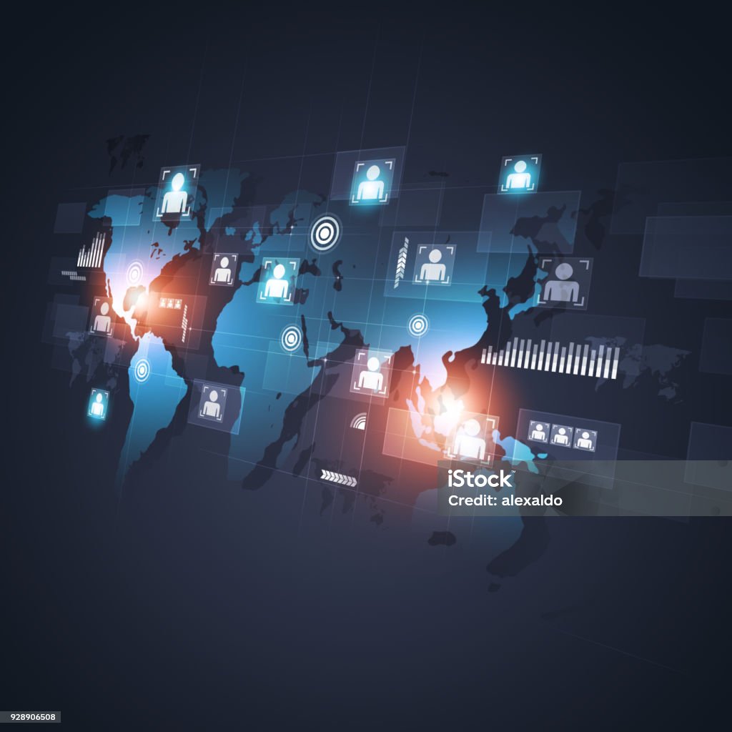 Interface Global Global Interface Concept Connections Stock Illustration - Download ...