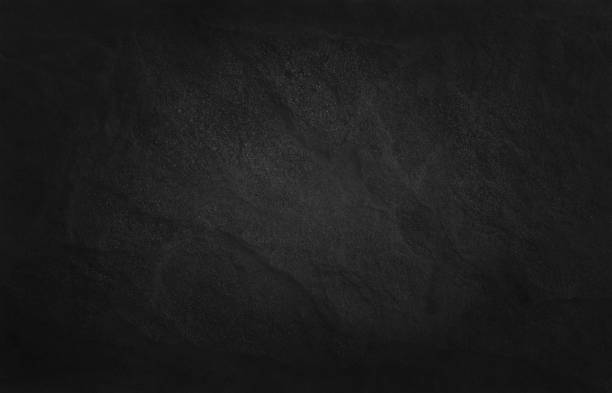Dark grey black slate texture in natural pattern with high resolution for background and design art work. Black stone wall.
