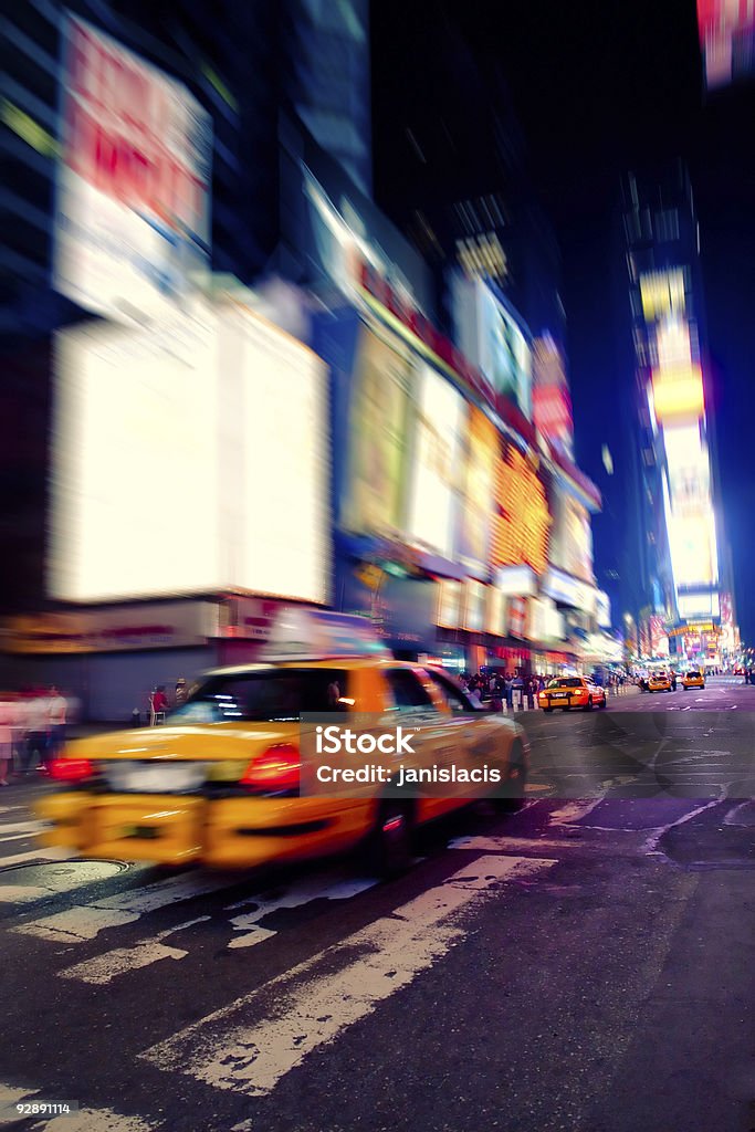 Taxis à Times Square - Photo de Affichage dynamique libre de droits